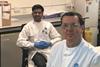 Photo of Harsh Shar and Michael Wevil who are chemists at ThamesWater