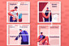 People in four windows which say Explore, Break down, Explain, Consolidate