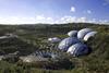 Aerial photograph of the Eden Project in Cornwall