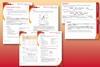 Selection of screenshots showing teacher notes, student sheets and slides comprising the resource