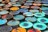 Colourful oil barrels 