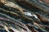 A photograph showing layers of rock in the cliffs at Kimmeridge Bay in Dorset, UK