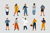 Illstration fo different people in different professional outfits
