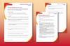 Screenshot images of teacher notes and student sheet CYM