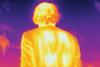 An image showing a heatmap of a person in a jacket