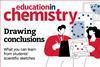 A preview of the EiC May 2025 issue cover, with a person holding a drawing and another holding a pen and paper. There are other chemical drawn representations in the background.