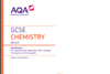 AQA GCSE chemistry booklet