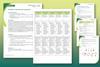 Example pages from the worksheet and teacher notes that make up this resource including cut-out structure strips