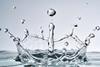 Close up on a splash of water