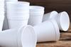 Polystyrene cups cover