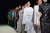 Models on runway