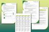 Example pages from the worksheet and teacher notes that make up this resource including cut-out structure strips