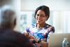 Experienced teacher mentors colleague