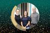 A photograph of the Bond Chemical Education Team inside an RSC Education Prizes themed frame