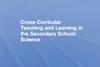 cover of Cross-curricular teaching and learning in the secondary school: science