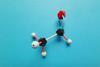 A model of the structure of acetaldehyde made using a plastic molecular modelling kit