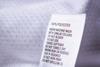 Polyester fabric clothing label with laundry instructions