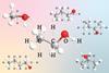 The chemical structures and 3d models of methanol, ethanol and the two forms of both propanol and butanol
