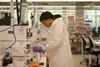 Christina Dumitriu in a laboratory.