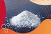 A pile of white salt