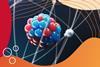 A model of an atom with the nucleus in close up and electron shells surrounding