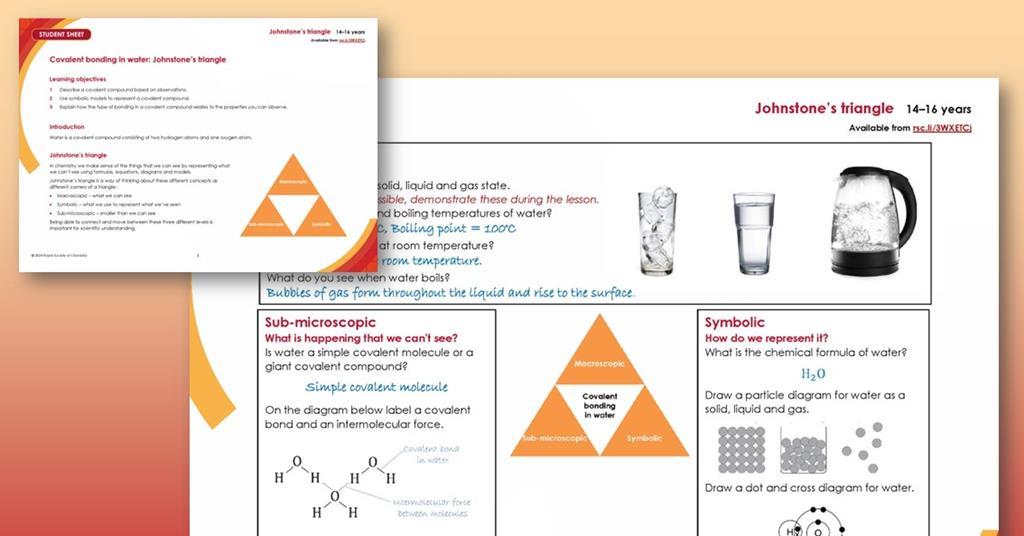 Improve students’ understanding with Johnstone’s triangle Feature