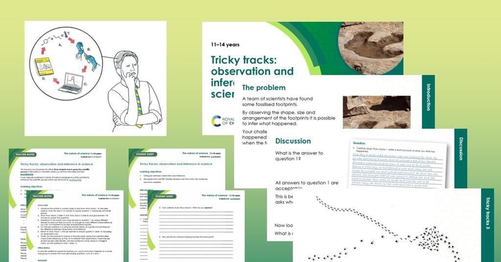 Tricky tracks observation and inference in science 1114 years