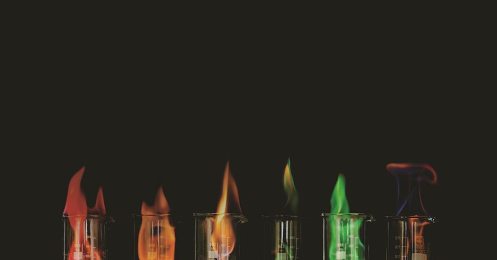 The rainbow flame demonstration Exhibition chemistry RSC Education