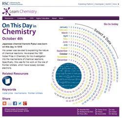On this day interactive chemistry calendar News RSC Education