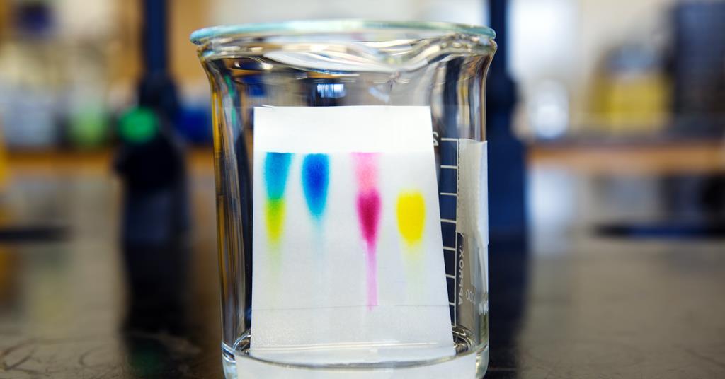 paper chromatography separation of cations and dyes