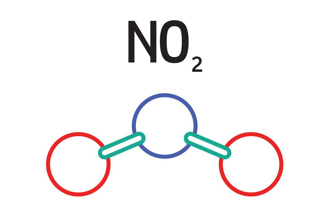 Some react. Nitrogen dioxide. Co2 molecule. No2 molecule Ball model.