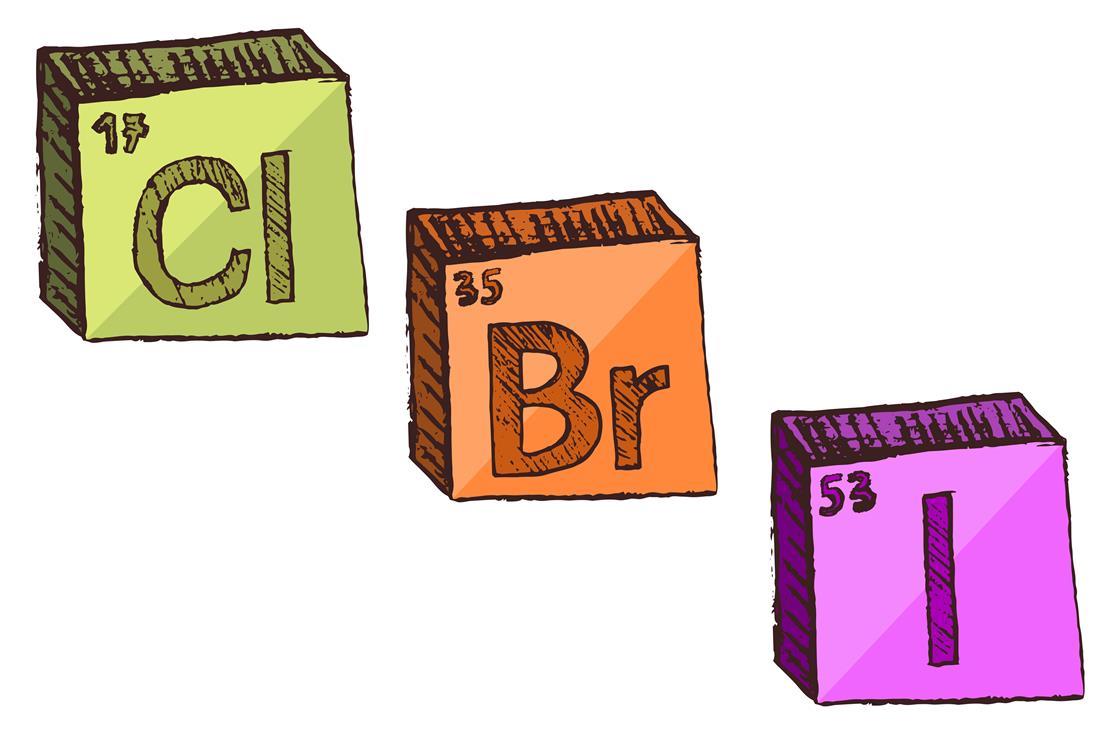 Reactions of chlorine, bromine and iodine with aluminium Experiment