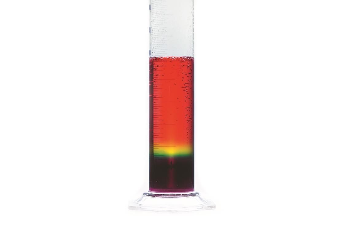 rainbow fizz experiment burette