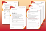 Screenshot images of teacher notes and student assessment sheet
