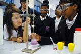 Secondary school pupils at a university open day