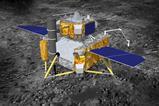 A digital illustration of the Chang'e 5 lunar lander