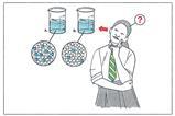 A girl in school uniform considers how concentration might affect a reaction