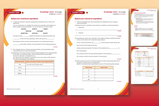 Example pages from the worksheets at both foundation and higher level, plus teacher notes