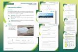 A preview of the teacher notes and student worksheet available in this resource, on a green background