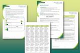 Example pages from the worksheet and teacher notes that make up this resource including cut-out structure strips