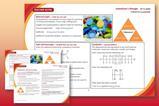 A preview showing the teacher notes and student sheets included in this resource, on a red and orange background
