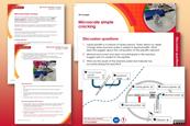 Example slides from this resource showing integrated instructions and discussion questions, plus teacher notes