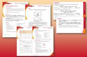 Selection of screenshots showing teacher notes, student sheets and slides comprising the resource