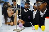 Secondary school pupils at a university open day