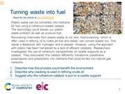 Preview slide on turning plastic waste into methane