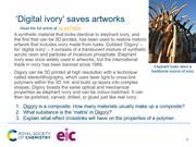 A preview of the starter slide about 3D printed digital ivory