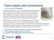 Preview image of starter slide on face masks and coronavirus