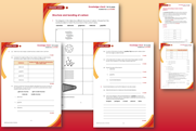 Example pages from the student worksheets and teacher notes that make up this resource