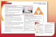 Fertiliser yield teacher notes on graduated orange-red background