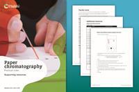 Preview of the Paper chromatography supporting resources on a blue-green background
